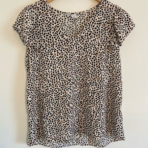 Old Navy Cheetah Print Blouse